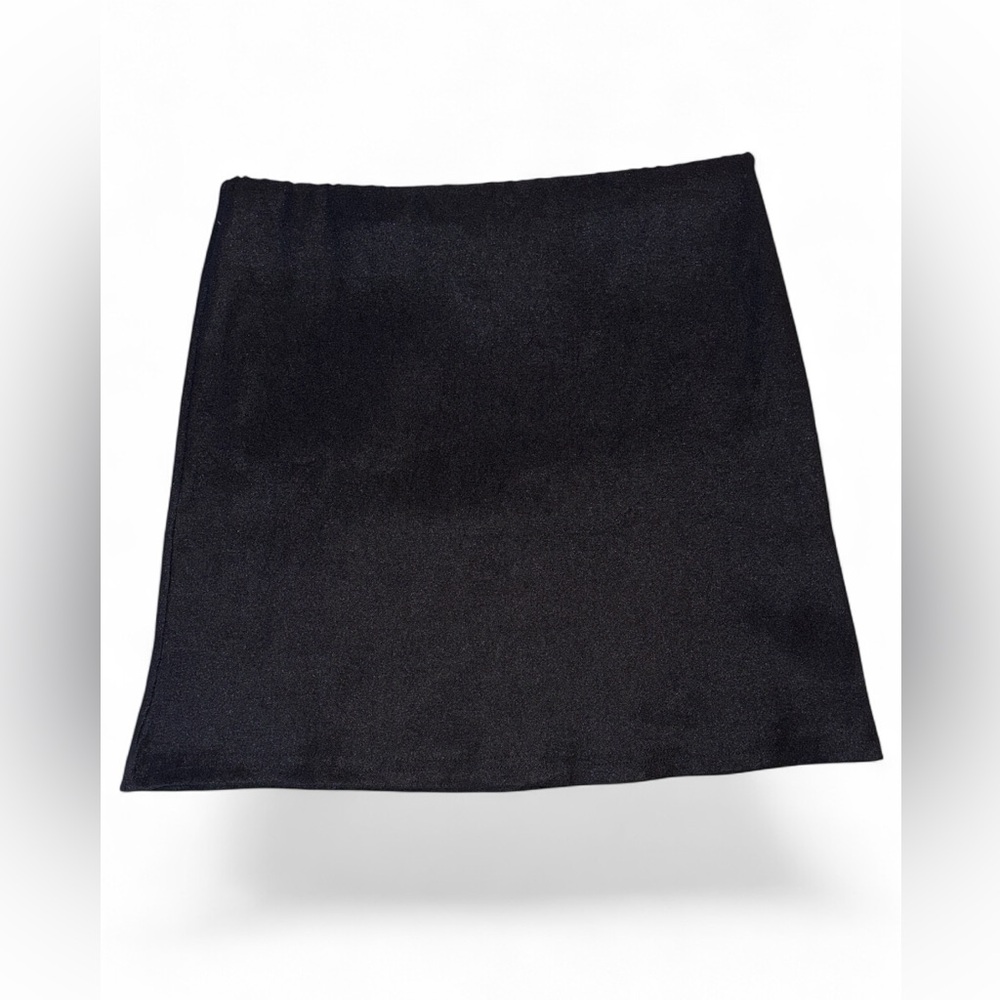 PrettyLittleThing Black Stretch High Rise Micro Mini Skirt Size 4 NWT